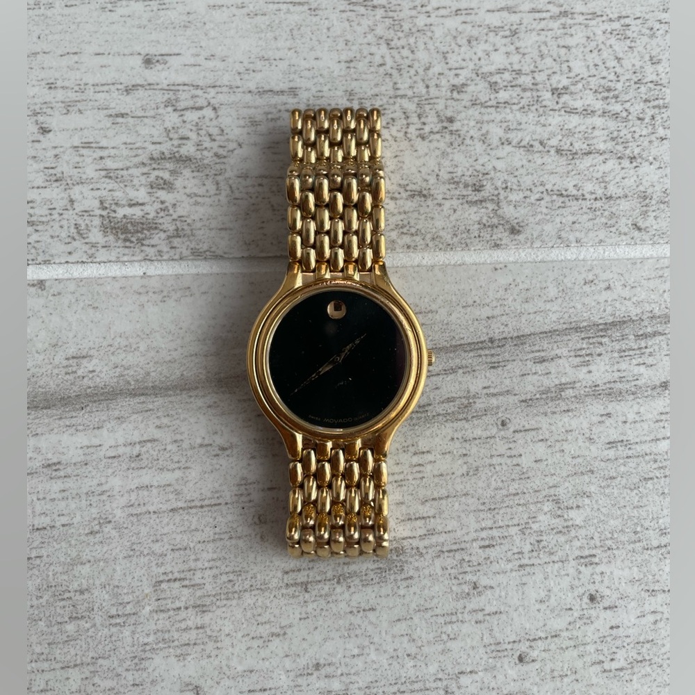 Movado Vintage Women’s  87.E2.866 Gold-Tone Watch